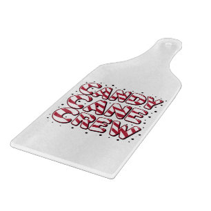 Planche À Découper Amoureux de l'équipe de canne en sucre Noël Xmas P