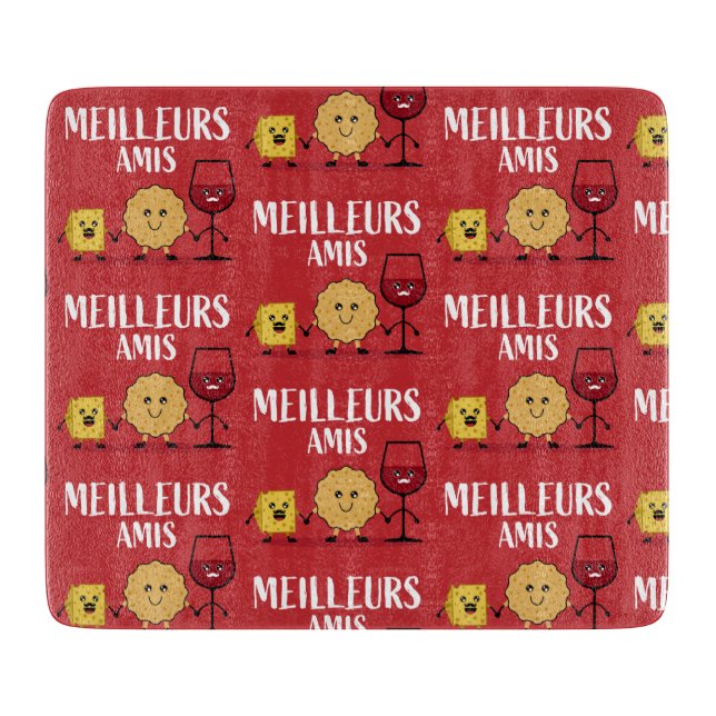 Planche À Découper Amoureux du fromage français amusant Coupe (Devant)
