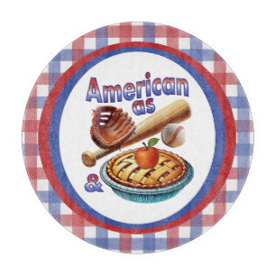 Planche À Découper Amusant américain comme Baseball & Pomme Pie