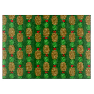Planche À Découper Ananas de Noël Tropical Noël chaud Noël Gre