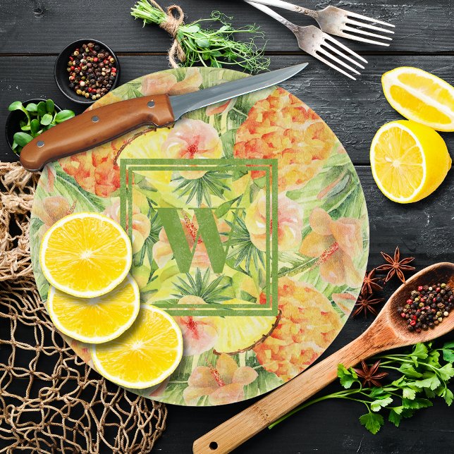 Planche À Découper Ananas Monogrammes (Créateur téléchargé)