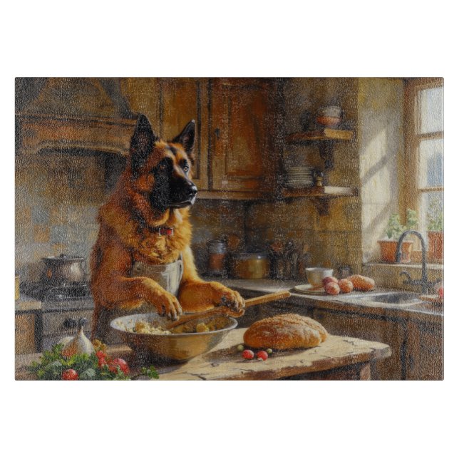 Planche À Découper Anatolian Shepherd Cooking in Kitchen (Devant)