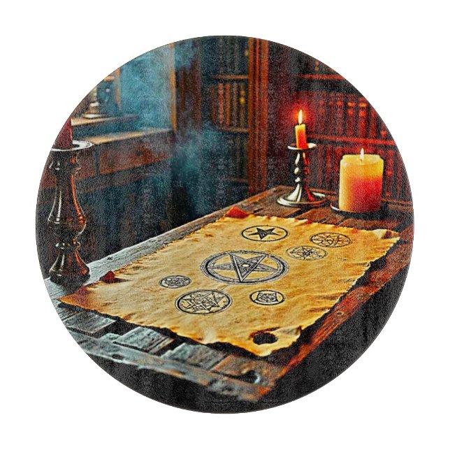 Planche À Découper Anciens épisodes sur un défilement mystique (Devant)
