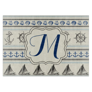 Planche À Découper Ancre à voile corde nautique