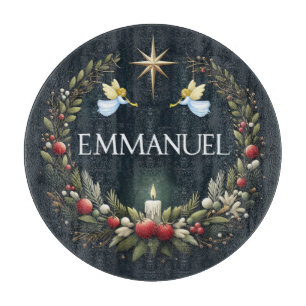 Planche À Découper anges de Noël Emmanuel