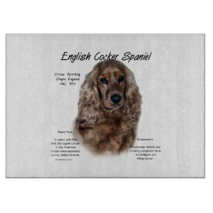 Planche À Découper Anglais Cocker Spaniel (foie)
