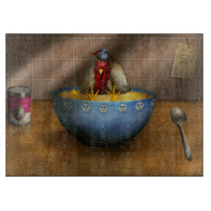 Planche À Découper Animal - Poulet - Soupe de poulet iPad Couverture