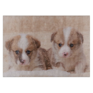 Planche À Découper Animaux de bébés cutest   Deux Marionnettes Corgi