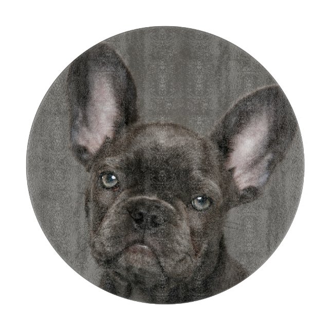 Planche À Découper Animaux de bébés cutest | French Bulldog (Devant)