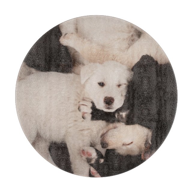 Planche À Découper Animaux de bébés cutest | Pile de marionnettes (Devant)