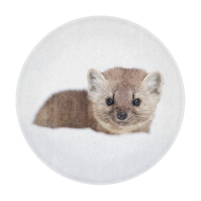 Planche À Découper Animaux de bébés cutest | Pine Marten (Devant)