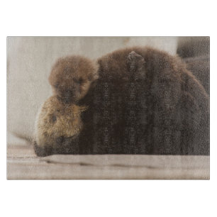 Planche À Découper Animaux de bébés cutest Pompe Otter nouveau-né