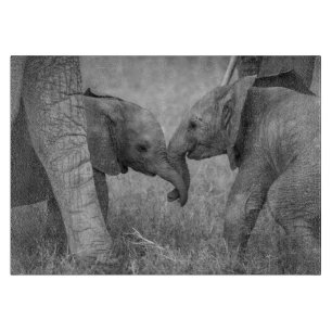 Planche À Découper Animaux de bébés cutest Salutation des éléphants