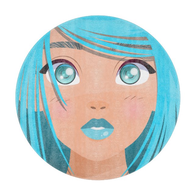 PLANCHE À DÉCOUPER ANIME CARTOON GIRL (Devant)