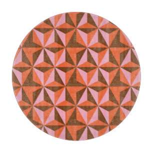 Planche À Découper Années 70 : Arrière - plan Motif Vintage