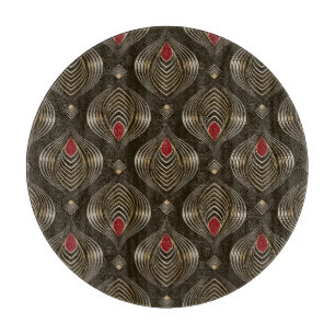 Planche À Découper Antique bronze : Élégance ornementale sans soudure