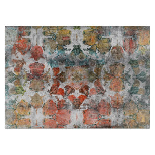 Planche À Découper Antique Grunge Vintage Vieux tapis de laine artisa
