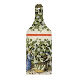 Planche À Découper ANTIQUE RÉCOLTE DE SQUASH Mini médiéval floral