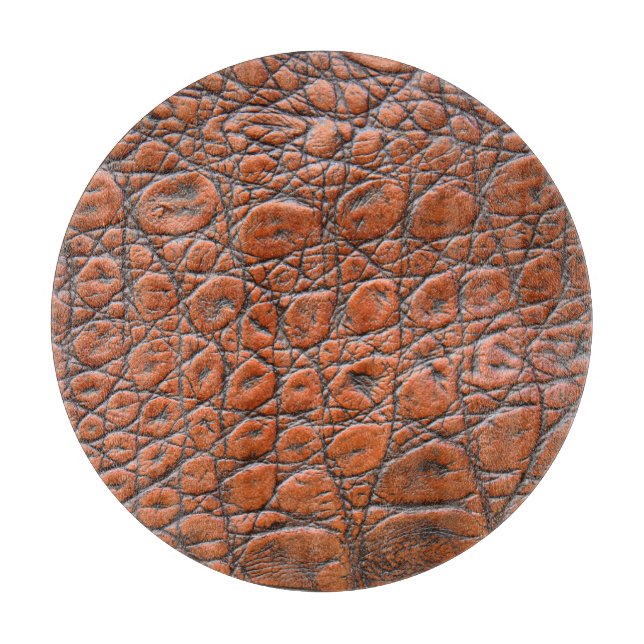 Planche À Découper apparence fausse en cuir de crocodile (Devant)