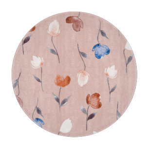 Planche À Découper Aquarelle Abstraite Florale : Pastel Seamless.