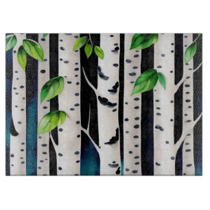 Planche À Découper Aquarelle Aspen Trees