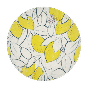 Planche À Découper Aquarelle Citrus Citrus Motif sans couture