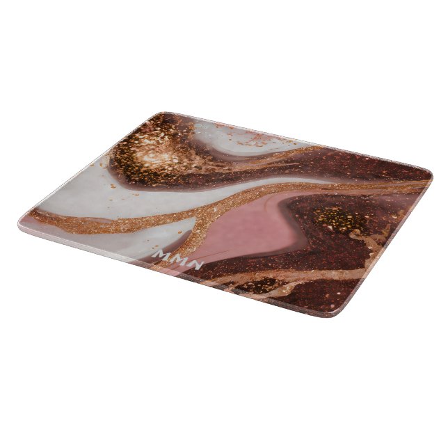 Planche À Découper Aquarelle en marbre (Coin)