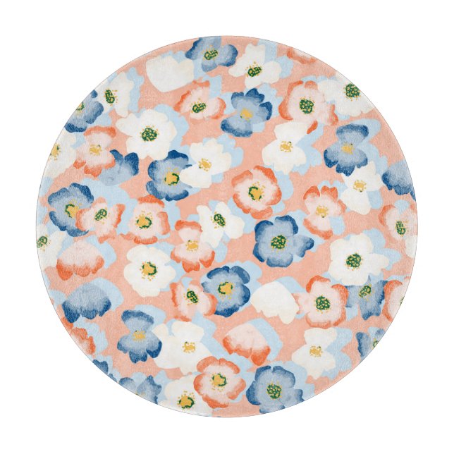Planche À Découper Aquarelle Fleurs minuscules : Motif Vintage (Devant)