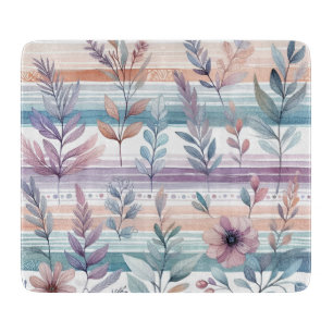 Planche À Découper Aquarelle Floral Cuisine Décor