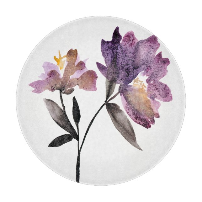 Planche À Découper Aquarelle florale III (Devant)