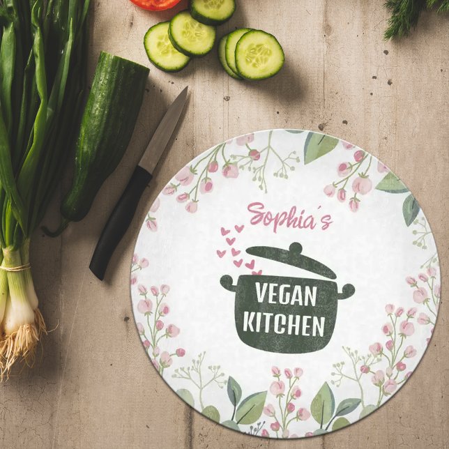 Planche À Découper Aquarelle personnalisée Vegan (Créateur téléchargé)