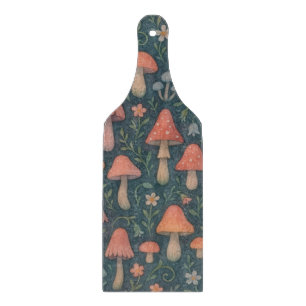 Planche À Découper Aquarelle Whimsical Motif de champignon