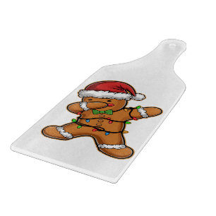 Planche À Découper Arbre de Noël au pain d'épices Dabbing Noël