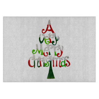 Planche À Découper Arbre de Noël très Joyeux