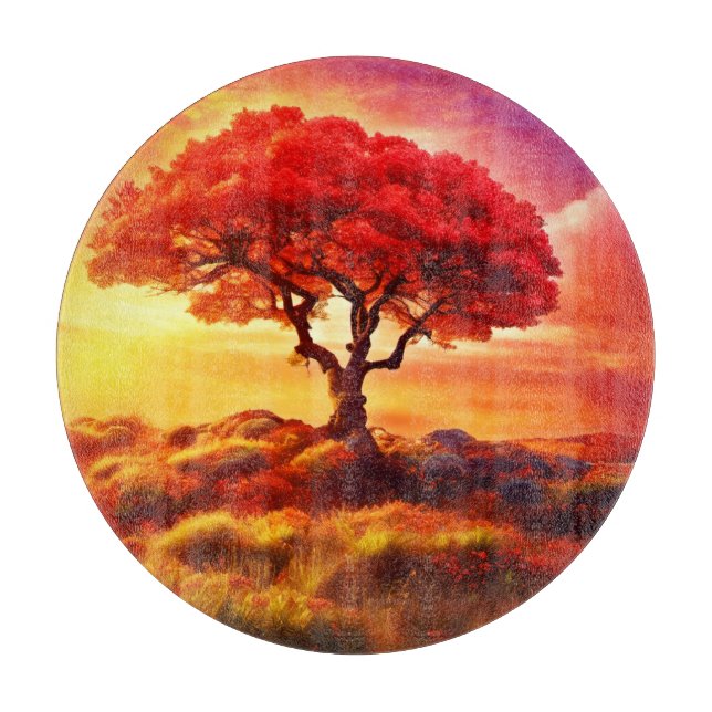 Planche À Découper Arbre de Vie Art Lumineux (Devant)