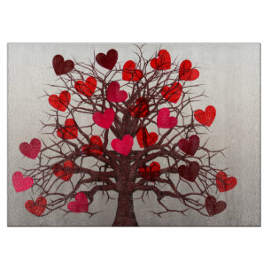 Planche À Découper Arbre des coeurs
