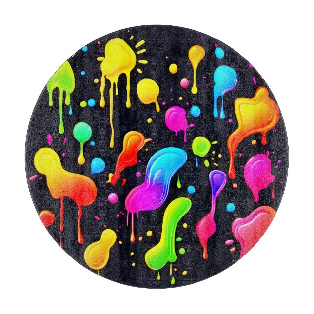 Planche À Découper Arc-en-ciel Peinture (Devant)