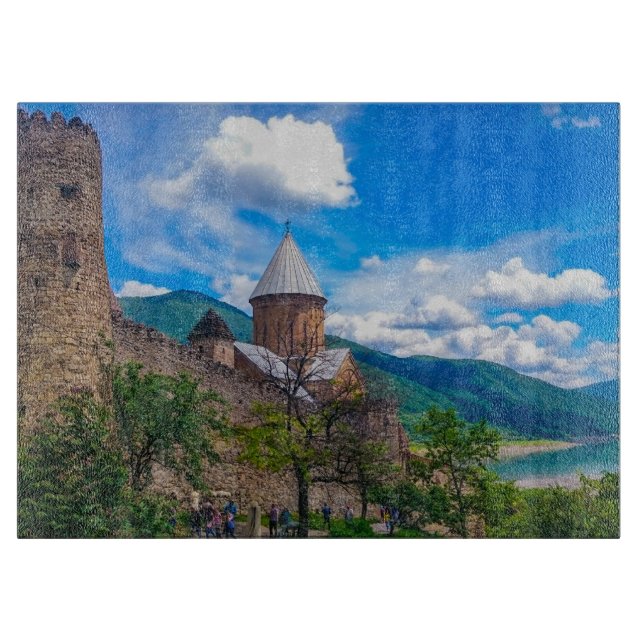 Planche À Découper Architecture du château de Georgia Ananuri (Devant)