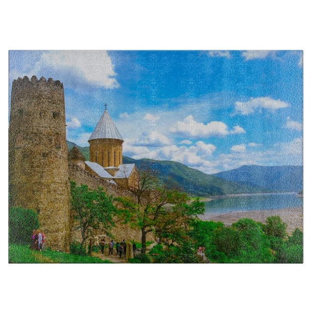 Planche À Découper Architecture du château de Georgia Ananuri (Devant)