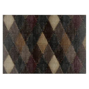 Planche À Découper Argyle Vintage Automne