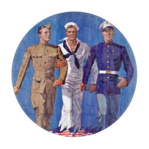 Planche À Découper Armée, marine et marines