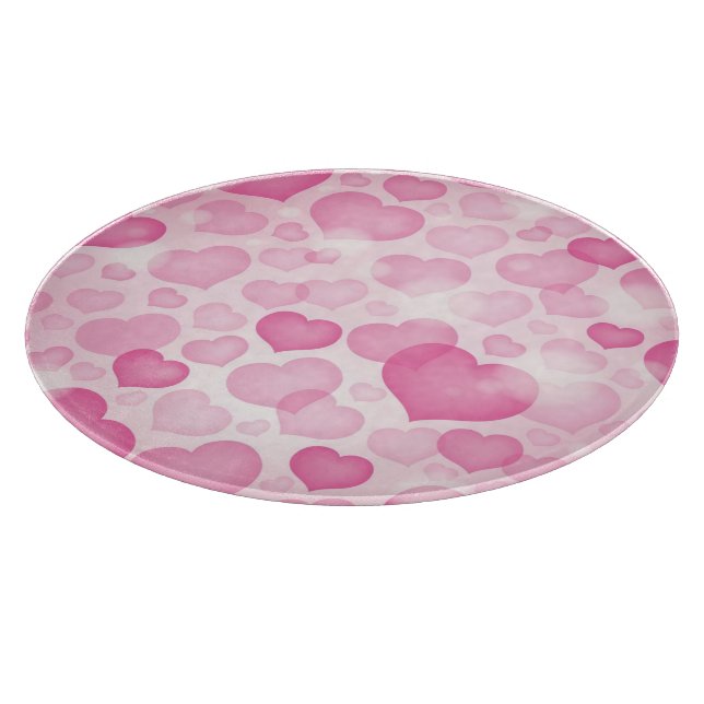 Planche À Découper Arrière - plan avec des coeurs (Coin)