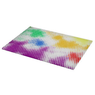 Planche À Découper Arrière - plan coloré tramé aléatoire