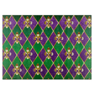 Planche À Découper Arrière - plan de bijoux Mardi Gras