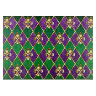 Planche À Découper Arrière - plan de bijoux Mardi Gras