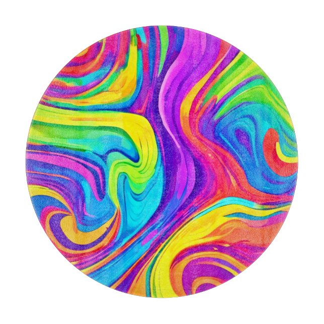 Planche À Découper Arrière - plan de couleurs vives : Dessin de dessi (Devant)