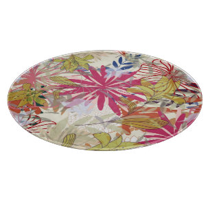 Planche À Découper Arrière - plan floral 6