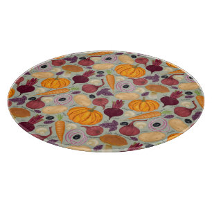 Planche À Découper arrière - plan rétro à base de légumes frais