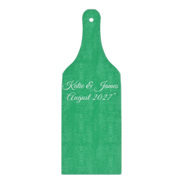 Planche À Découper Arrière-plan vert menthe plat – Conception de mari (Devant)