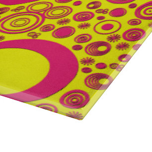 Planche À Découper Arrondissements, Planche de coupe en verre rose-ja